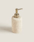 Beige marble bathroom soap dispenser