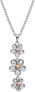 Silver flower necklace Forget me not DP748