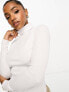 Фото #1 товара New Look ribbed roll neck in white