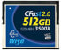 Wise CFA-5120 - 512 GB - CFast 2.0 - 525 MB/s - 450 MB/s - Shock resistant - Waterproof - Blue