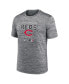 ფოტო #3 პროდუქტის Men's Anthracite Cincinnati Reds Authentic Collection Velocity Practice Space-Dye Performance T-shirt
