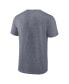 Фото #2 товара Men's Heather Navy Distressed Dallas Cowboys Force Out T-shirt