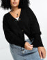 Фото #3 товара Vero Moda Curve button through cardigan in black