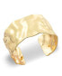 ფოტო #1 პროდუქტის Hammered Gold-Tone Cuff Bracelet, Created for Macy's