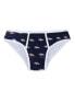 Фото #3 товара Women's Navy Denver Broncos Gauge Allover Print Knit Panties