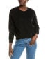 Perfectwhitetee Waffle Shrunken Sweatshirt Women's Black L