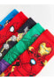 Marvel Desenli Erkek Çocuk Uzun Çorap 5'li KRM