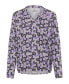 ფოტო #3 პროდუქტის Women's Long Sleeve Allover Print Geo Print T-Shirt