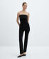 ფოტო #2 პროდუქტის Women's High-Waist Straight Pants