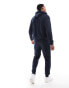 DTT overhead hoodie & jogger tracksuit set in dark navy Синий, M - 97 CM - фото #3