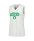 Фото #2 товара Women's White Boston Celtics Paisley Peekaboo Tank Top