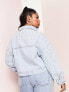 Фото #3 товара ASOS LUXE Curve pearl denim jacket