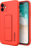 Фото #1 товара Wozinsky Wozinsky Kickstand Case elastyczne silikonowe etui z podstawką iPhone 12 czerwony