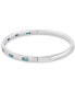 ფოტო #3 პროდუქტის EFFY® London Blue Topaz Emerald-Cut Bangle Bracelet (1 ct. t.w) in Sterling Silver