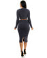 ფოტო #1 პროდუქტის Women's Lurex Eyelash Sweater Set 2piece dress