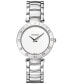 Women's Swiss Balmainia Bijou Diamond (1/10 ct. t.w.) Stainless Steel Bracelet Watch 33mm