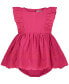 ფოტო #3 პროდუქტის Baby Girls Lace Trim Fit-and-Flare Sundress