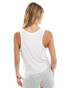 JDY pointelle tank top in off white