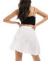 Фото #3 товара New Look button down mini skirt in white