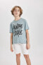 Erkek Çocuk T-shirt C1915a8/gr472 Grey