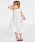 Фото #2 товара Toddler & Little Girls Cotton Eyelet Dress, Created for Macy's