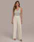 Фото #5 товара Women's Flat Front Wide Leg Pants