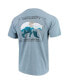 Фото #3 товара Men's Blue West Virginia Mountaineers State Scenery Comfort Colors T-shirt