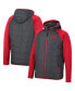 ფოტო #1 პროდუქტის Men's Charcoal, Scarlet Nebraska Huskers Good On You Raglan Full-Zip Jacket