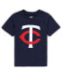 Фото #1 товара Футболка для малышей OuterStuff фирменная футболка Minnesota Twins - темно-синяя с логотипом команды