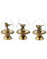 Фото #1 товара K&K Interiors Assorted 6.5In Birds In Dome On Pedestal Gold