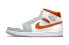 Кроссовки для женщин Nike Air Jordan 1 Mid Starfish Pure Platinum (Белый, Серый) 40.5 - фото #3