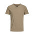 ფოტო #1 პროდუქტის JACK & JONES Split Slim Fit short sleeve v neck T-shirt
