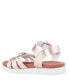 ფოტო #6 პროდუქტის Little Girls Lacey Season Fastening Strap Sandals