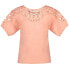 SALSA JEANS Lace-Trimmed short sleeve T-shirt