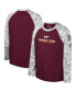 ფოტო #1 პროდუქტის Big Boys Maroon, Camo Virginia Tech Hokies OHT Military-Inspired Appreciation Dark Star Raglan Long Sleeve T-shirt
