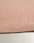 Washed linen cushion cover