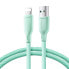 Фото #1 товара Kabel przewód do iPhone Multi-Color Series USB-A - Lightning 3A 1m zielony