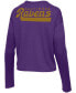 Фото #4 товара Women's Purple Baltimore Ravens Pocket Thermal Long Sleeve T-shirt