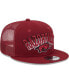 Фото #3 товара Men's Cardinal Arkansas Razorbacks Grade Trucker 9FIFTY Snapback Hat