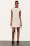 Фото #1 товара Платье облегающего кроя в рубчик со сборками ZARA