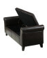 Фото #3 товара Hayes Contemporary Upholstered Storage Ottoman Bench with Rolled Arms