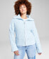 Фото #1 товара Women's Spread Collar Zip-Front Cardigan Sweater, Created for Macy's
