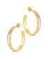 Genuine Mother of Pearl Mishel Hoop Earrings