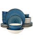 Фото #2 товара Gia 24 Piece Stoneware Dinnerware Set, Service for 6