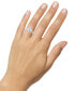 ფოტო #2 პროდუქტის Santa Maria Aquamarine (1/2 ct. t.w.) & Diamond (3/8 ct. t.w.) Halo Ring in 14k White Gold