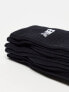 New Balance logo crew socks 3 pack in black