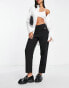 Фото #1 товара River Island buttoned cigarette trouser in black