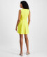 ფოტო #3 პროდუქტის Petite Button-Trim Fit & Flare Dress