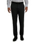 Фото #1 товара J.M. Men's 4-Way Stretch Glen Plaid Slim Fit Flat Front Dress Pant