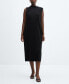 Фото #3 товара Women's Tailored Ribbed Dress